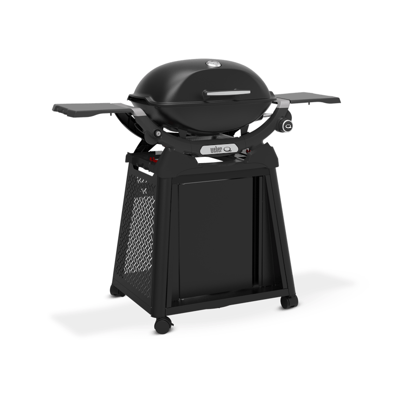 Q 2200N Gasgrill mit Seitentischen und Premium-Rollwagen
