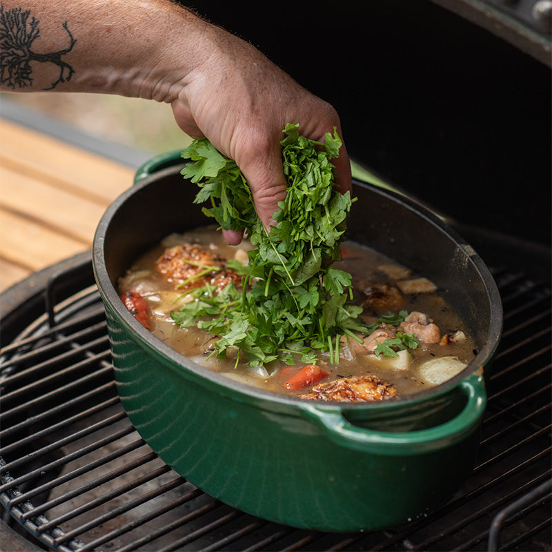 Big Green Egg Green Dutch Oven Rund 4.0 Liter