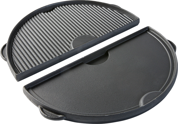 Big Green Egg Halbe Grillplatte aus Gusseisen XLarge