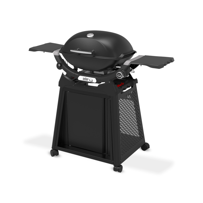 Q 2200N Gasgrill mit Seitentischen und Premium-Rollwagen
