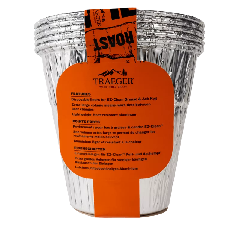 Traeger EZ-Clean Einlage für Fett- und Aschebehälter, 5er-Pack